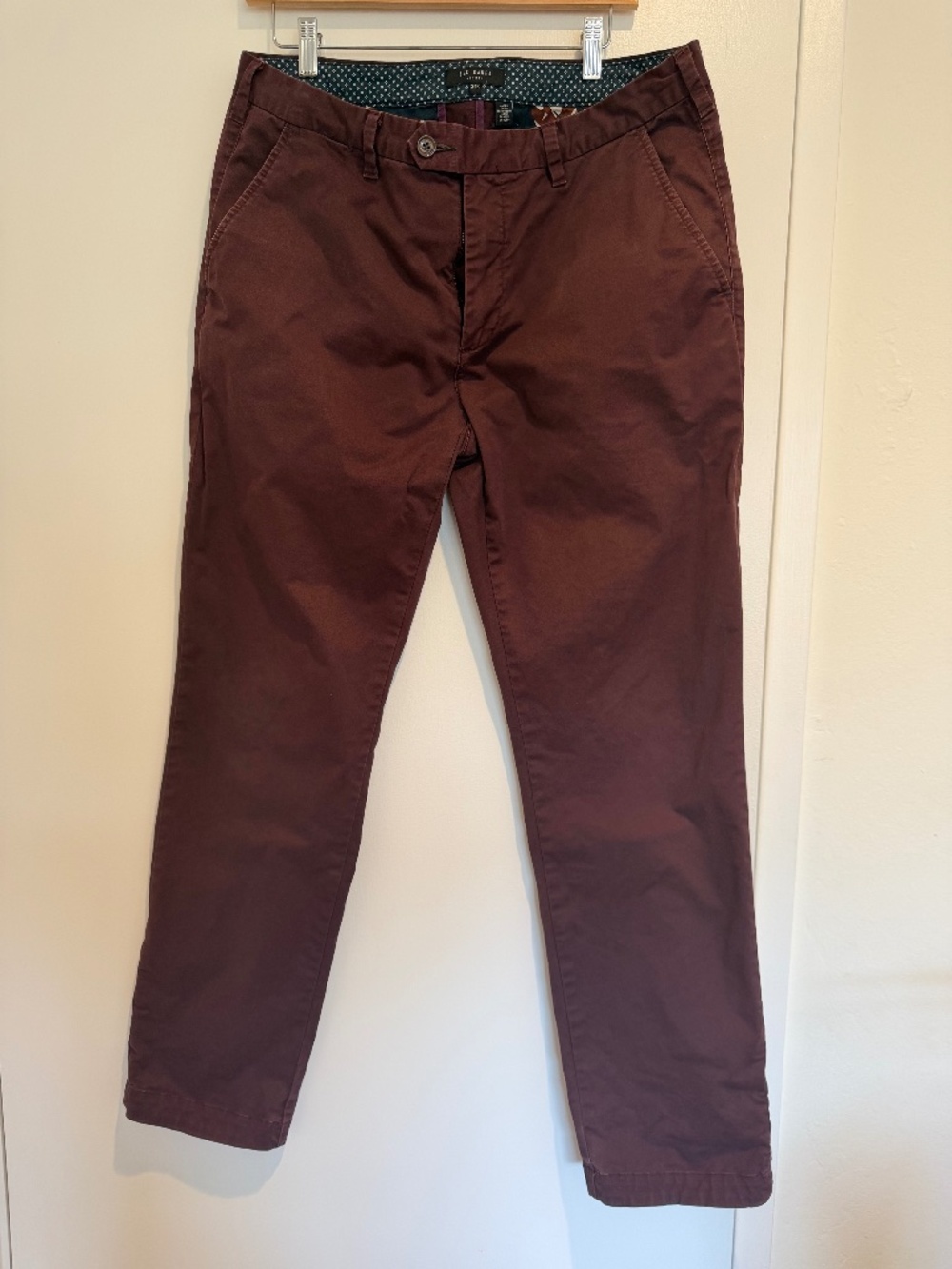 Ted Baker Burgundy Pants